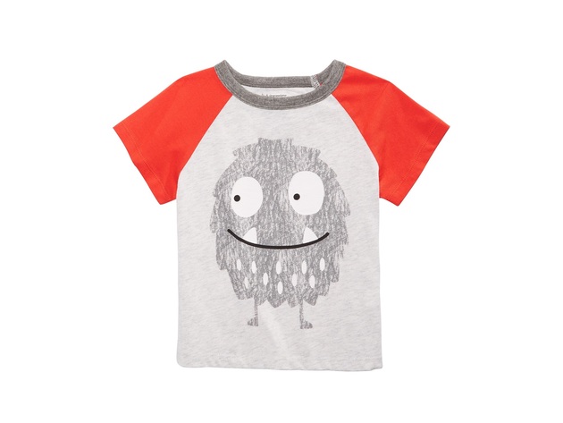 First Impressions Toddler Boys Monster T-Shirt Grey Size 12 Months