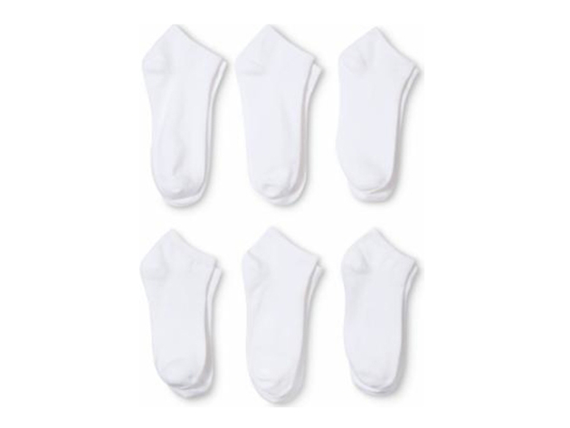 Pack of 36 Daydana Polyester No Show Low Cut Ankle Socks - White