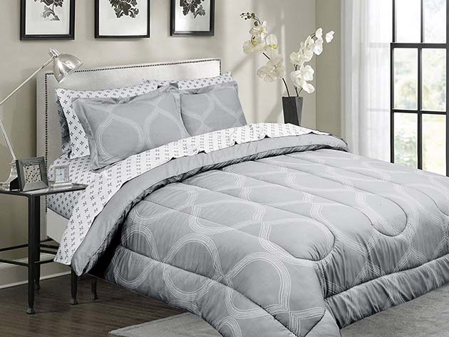 Louis Vuitton Designed Microfiber King Size Comforter Bedsheet