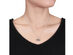 1/10 Carat (ctw I2-I3) Diamond Heart Pendant Necklace in Sterling Silver with Chain