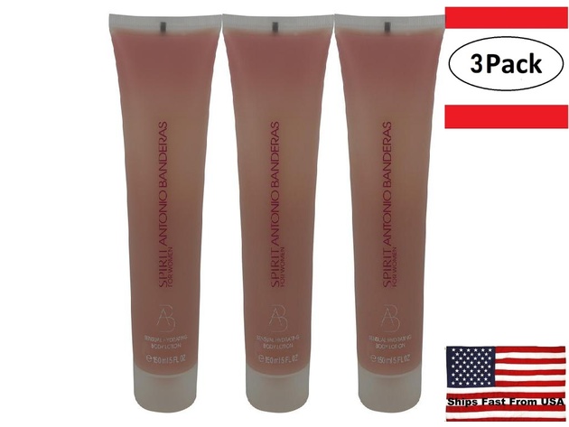 3 Pack Spirit by Antonio Banderas Body Lotion 5 oz for Women