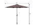 Costway 10ft Patio Solar Umbrella LED Patio Market Steel Tilt w/ Crank Outdoor Tan