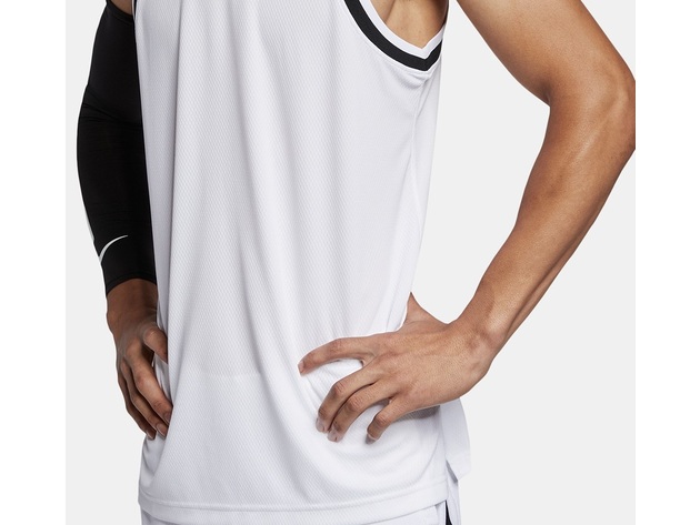 Nike Men's Dri-Fit Mesh Basketball Jersey White Size Medium