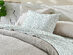 4-Piece Floral Print Microfiber Sheet Set (Chamblee Blue/King)