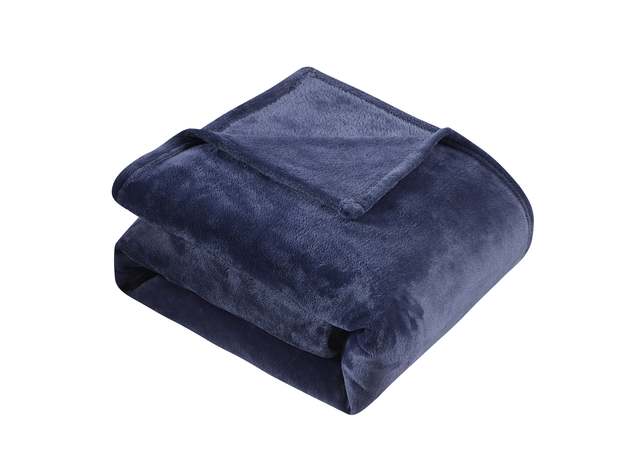 Classic Solid Fleece Blanket Midnight King