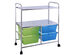 Costway 4 Drawers Rolling Storage Cart Metal Rack Shelf Home Office Furniture 2 Shelves 