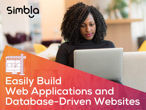 SIMBLA No Code Platform Easily Build Web Applications and Database-Driven Websites