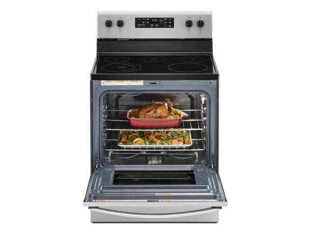 Whirlpool WFE505W0JS 5.3 Cu.Ft. Stainless Freestanding Electric Range