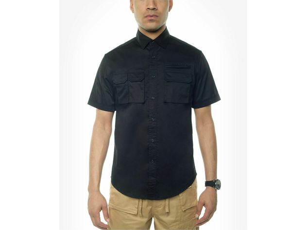 Sean John Men's Solid Dress Shirt Black Size 16-34-35 | StackSocial Sean John Men's Solid Dress Shirt Black Size 16-34-35 | StackSocial