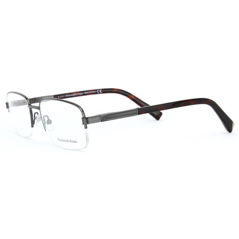 Zegna EZ5011-008 Optics Mens Eyeglasses Dark Ruthenium Frames - Dark Ruthenium