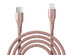 Braided MFI Certified USB-C to Lightning Cable 2M (Pink)