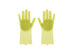 Silicone Dishwashing Gloves with Scrubbers (Yellow)