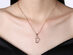 Stocking Stuffers Necklace Paved with White Swarovski Elements (Rose Gold)