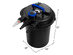 Costway Pond Pressure Bio Filter 4000GAL W/ 13W UV Sterilizer Light 10000L Koi Water - Black