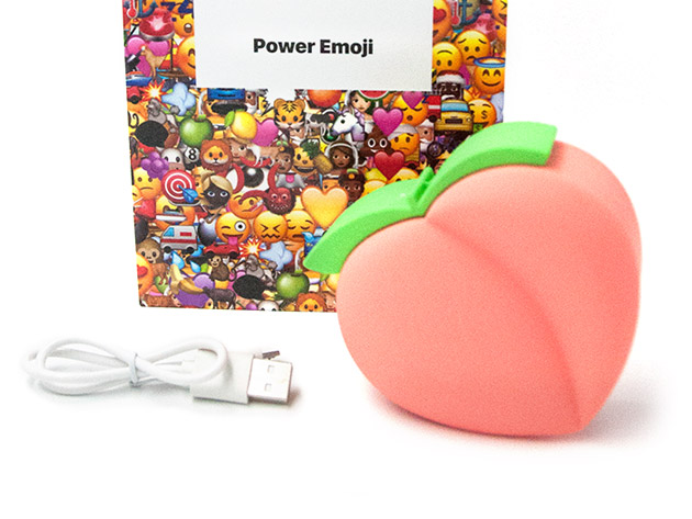 Peach Emoji Power Bank