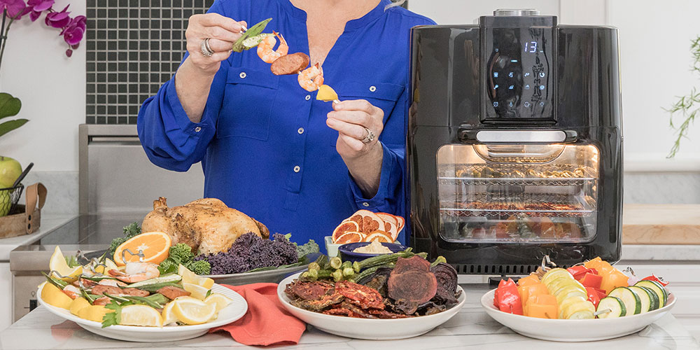 Paula Deen 9.5 qt Air Fryer with Rapid Air Circulation System (Red)