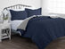Home Collection Premium Down Alternative Reversible Comforter Set (King/Navy)