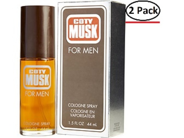 Coty Musk By Coty Cologne Spray 1.5 Oz For Men (Package Of 2)