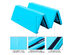 Costway 4'x6'x2'' Gymnastics Mat PU Thick Folding Panel Gym Blue 
