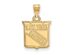 SS 14k Yellow Gold Plated NHL New York Rangers Small Pendant