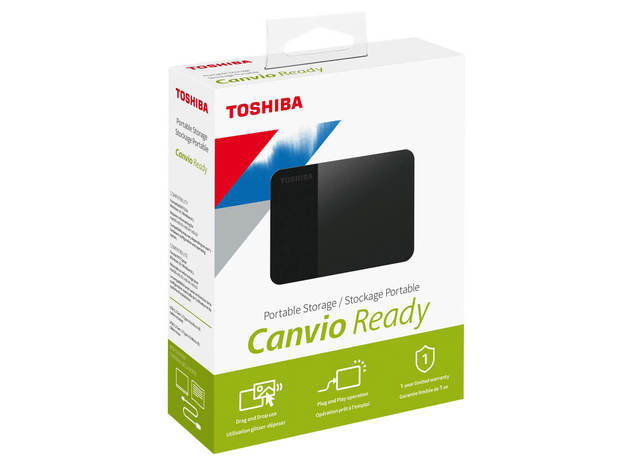Toshiba HDTP310XK3AA Canvio Ready Portable 1TB Hard Drive