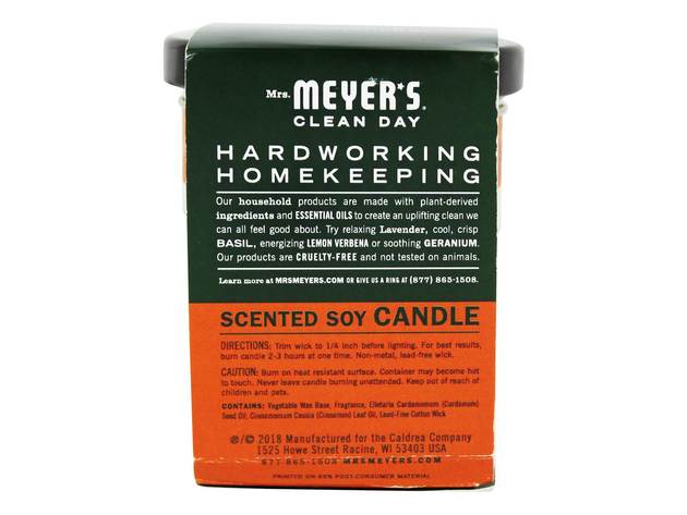 Mrs. Meyer's - Clean Day Scented Soy Candle Pumpkin - 4.9 oz.