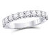 1.00 Carat (ctw G-H, I2-I3) Diamond Wedding Anniversary Band in 14K White Gold - 8.5