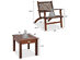 Costway 3 Piece Patio Rattan Furniture Set  Coffee Table - Brown