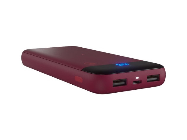 Skullcandy Stash™ Fuel 10,000mAh Wireless Battery Pack (Deep Red)