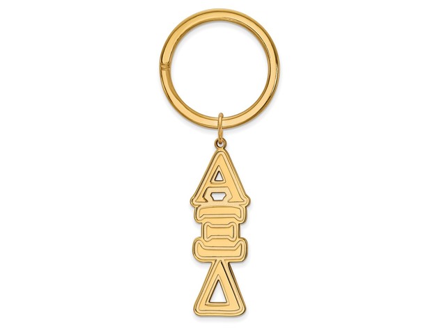 14K Plated Silver Alpha Xi Delta Key Chain