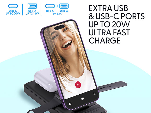 Bellboy 5-in-1 Portable Wireless Charging Station