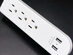 Multi-Outlet AC + USB Port Surge Protector (White/4-Pack)