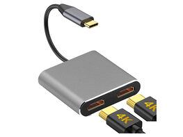 USB-C到双HDMI适配器