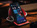 VogDUO Premium Leather Stand for Smartphone (2-Pack, Red/Red)