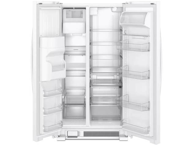 Whirlpool WRS321SDHW 21 Cu. Ft. White Side-by-Side Refrigerator