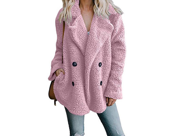 plush peacoat jacket