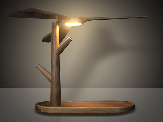 LampDepot Dragonfly Balancing Lamp (Black Walnut)