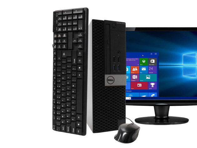 Dell Optiplex 5040 Desktop Pc 3 2ghz Intel I7 Quad Core Gen 6 8gb Ram 240gb Ssd Windows 10 Professional 64 Bit Brand New 24 Screen Renewed Stacksocial