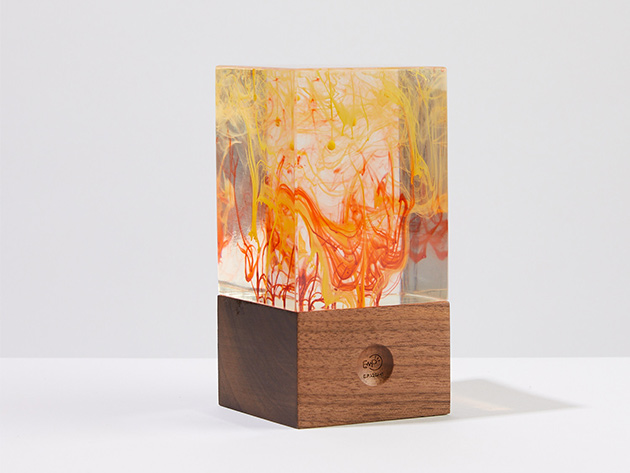 Block Resin Lamp (Fire)