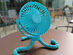 The Octopus: Adjustable Arm Fan (Blue)