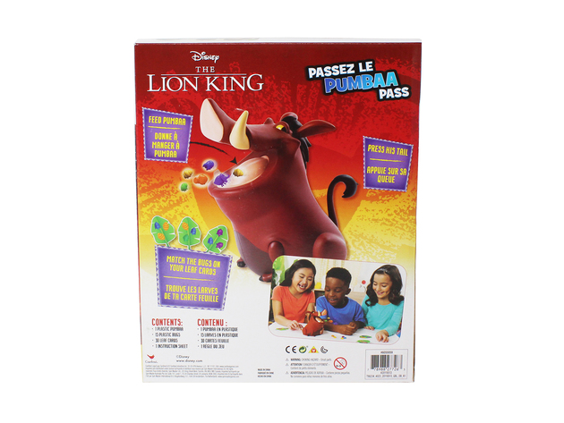 Cardinal Disney Lion King Pumbaa Pass Game for Families, Teens, and Adults, Any Lion King Fan will Love