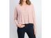 Hippie Rose Juniors' Women's Oversized Waffle-Knit Cardigan Pink Size Extra Small