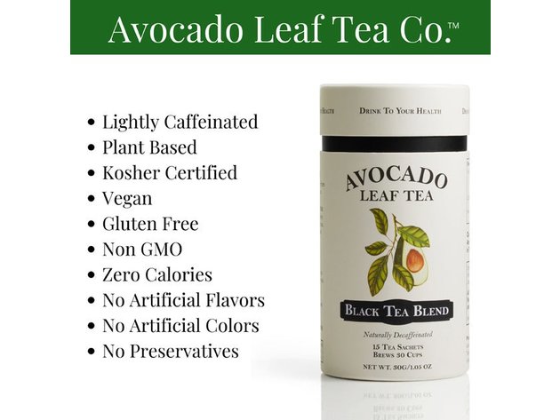 2 Pack Avocado Leaf Tea Black Tea Blend