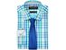 Nick Graham Men's Slim-Fit Stretch Easy-Care Multi Check Dress Shirt & Textured Solid Tie Set Green Size 34-35