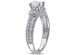 1 2/3 Carat (ctw) Created White Sapphire Engagement Ring In Sterling Silver - 9