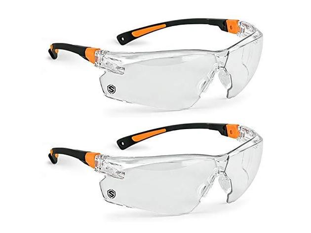 Strive Performance Tracer Safety Glasses-Scratch-Resistant UV Protection, Clear (new)