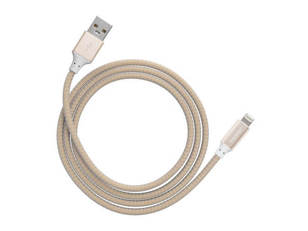 Ventev 555390 4 Ft. Chargesync Apple Lightning Cable - Gold