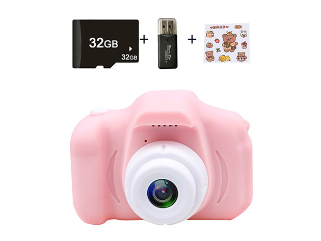 Children's Mini 1080p HD Digital Camera with 32GB Micro SD Card ...