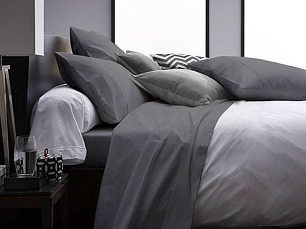 Ultra Soft 1800 Series Bamboo Bed Sheets: 4-Piece Set (Queen/Grey)