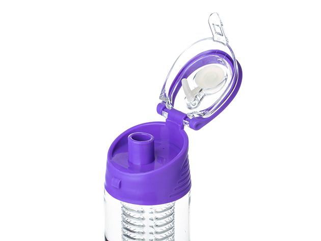 Infuxzed 24oz BPA-Free Infuser Bottle (Sports/Purple)